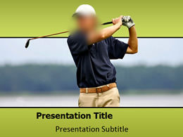 Golf sport ppt template