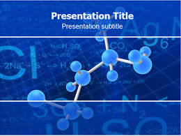 Molecular structure diagram chemical formula biotechnology ppt template