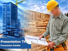 Modelo de ppt da indústria de construção para empresa de construção