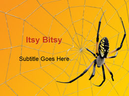 Spider and spider web animal ppt template