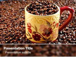 Coffee beans and cups business PPT