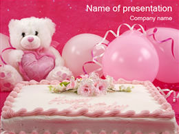 Suitable for girls birthday ppt templates