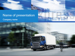 Logistics freight company ppt template