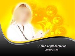 European and American style beauty nurse medical and health industry ppt template