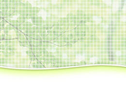 Grid green plant background ppt template