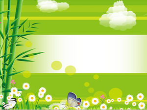 Spring vector beauty dynamic ppt template download