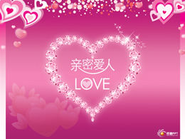 الحميم Lover-Valentine's Day ppt template
