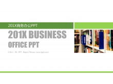 Plantilla de diapositiva de negocios general minimalista verde