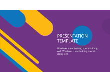 Plantilla de PowerPoint - moda púrpura