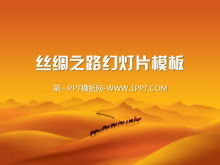 Szablon pokazu slajdów Silk Road obsługiwany przez pustynne wielbłądy