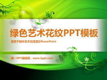 Projeto da arte do fundo do padrão verde Modelos do PowerPoint