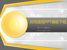 Goldene stilvolle Schaltfläche Hintergrund PPT Vorlage kostenloser Download