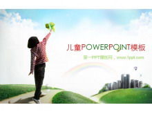Light elegant children PowerPoint template download