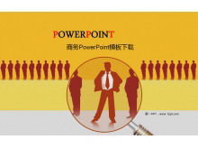 Gelbe Business PowerPoint-Vorlage herunterladen