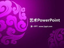 Download del modello PowerPoint Xiangyun viola