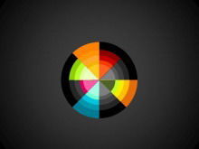 Huevo de arco iris personalizado como descarga de plantilla PPT de arte de fondo