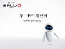 Robot walli background cartoon PPT template download
