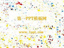 Download do modelo de PPT de cores de pontos da moda