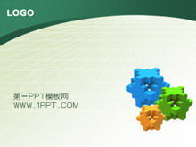Download do modelo PPT clássico com fundo verde