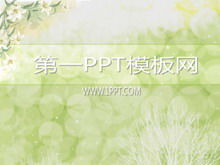 Unduhan template PPT latar belakang bunga yang elegan
