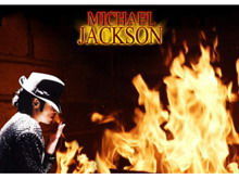 Fire background Jackson PPT template download