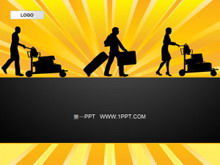 Templat PPT pariwisata perjalanan bisnis