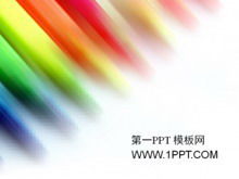 เทมเพลต PPT สำหรับการออกแบบพื้นหลังแถบสี