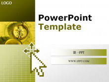 Download der PPT-Vorlage für den Kompasshintergrund im klassischen Stil