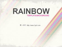 Art rainbow PPT template download