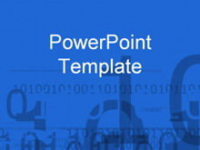 Blue office business PPT template download