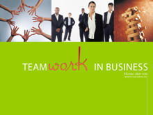 Team promotion business PPT template download