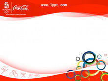 Скачать шаблон PPT олимпийской темы Coca-Cola