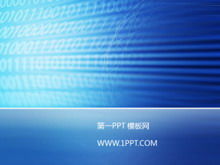 Téléchargement du modèle PPT de technologie numérique bleue