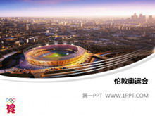 2012 London Olympics main stadium PPT template download