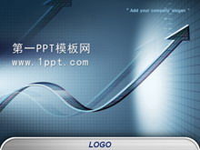Blauer Technologiepfeil PPT-Vorlage herunterladen