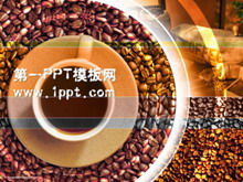 Wykwintne tło do kawy PPT szablon do pobrania