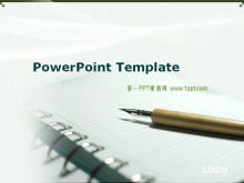 Pena notebook latar belakang pendidikan belajar download template PPT