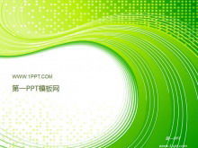 Download der PPT-Vorlage für grüne dynamische Modetechnologie