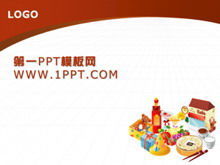 Download do modelo PPT de comida de desenho animado