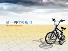 Download do modelo de apresentação de slides do plano de fundo da bicicleta
