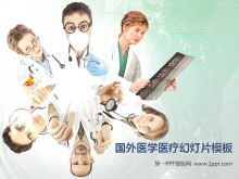 Téléchargement du modèle PPT de médecine de consultation de médecin étranger