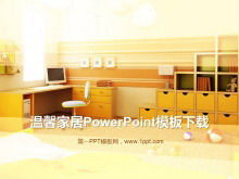 Download do modelo do PowerPoint para casa amarela quente