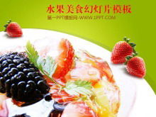 Strawberry Salad Background Makanan Gizi Slideshow Unduh Template