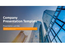 European and American style real estate PPT template