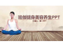 Template PPT kesehatan kebugaran yoga
