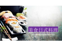 Template PPT masakan Jepang Sushi