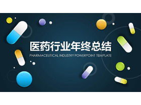 UI Kapsel Pille Hintergrund Pharmaindustrie Arbeit Zusammenfassung PPT Vorlage