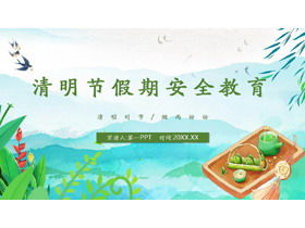 Ching Ming Festival feriado segurança educação tema aula reunião PPT download