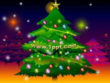 Beautiful Christmas greeting card slideshow animation template