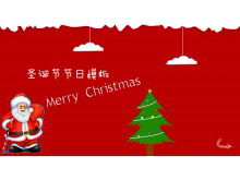 Template slideshow Natal dengan latar belakang Santa yang dinamis